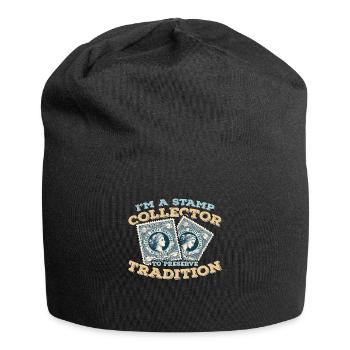 I'm A Stamp Collector To Preserve Stamp Collecting - Jersey Beanie - black - Front