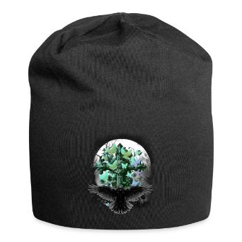 Croix de croix de croix d’Halloween d’Halloween - Bonnet en jersey - noir - Devant