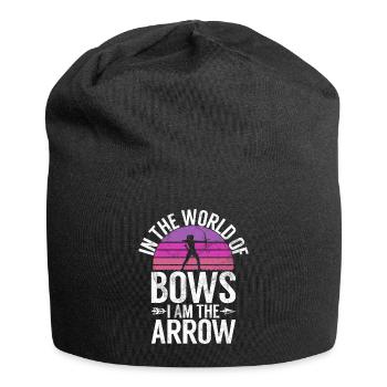 Bogenschießen Bowhunter Shooting Girls Pfeiljagd - Jersey-Beanie - Schwarz - Vorne