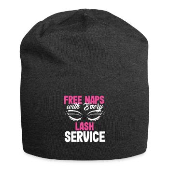 Hautpflege Kosmetikerin Kosmetik - Jersey-Beanie - Anthrazit - Vorne