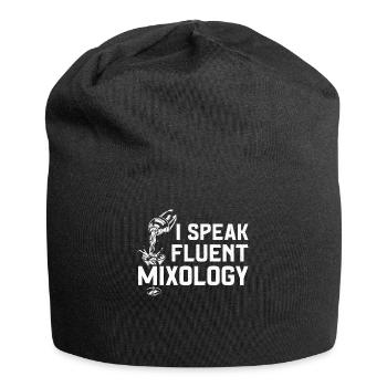 Bartender Mixologist I Speak - Jersey-Beanie - Schwarz - Vorne