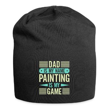 Peintre en bâtiment papa cadeaux uniques - Bonnet en jersey - noir - Devant