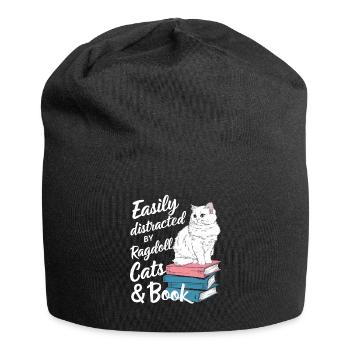 Katze Ragdoll Geschenk - Jersey-Beanie - Schwarz - Vorne