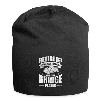 Jeu de cartes de bridge Jeu de cartes Casino Jeu de cartes Cadeau - Bonnet en jersey - noir - Devant