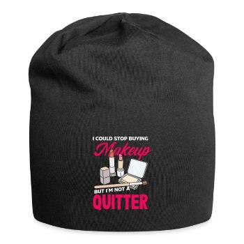 Hautpflege Kosmetikerin Kosmetik - Jersey-Beanie - Schwarz - Vorne