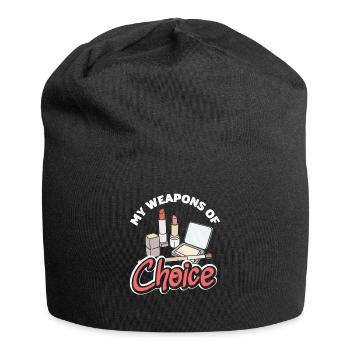Hautpflege Kosmetikerin Kosmetik - Jersey-Beanie - Schwarz - Vorne