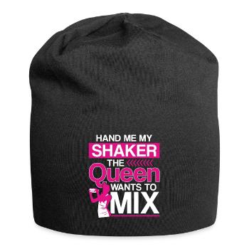 Bartender Mixologist Queen Hand Me - Jersey-Beanie - Schwarz - Vorne