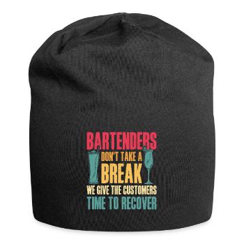 Bartender Mixologist Bartenders - Jersey-Beanie - Schwarz - Vorne