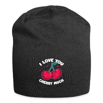 Cherry Cherry Tree Cherry Blossom Fruit Gift - Jersey Beanie - charcoal grey - Front