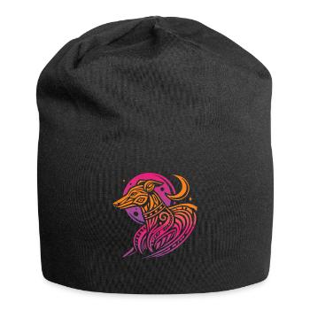 Greyhound Greyhound Tribal Phases de lune - Bonnet en jersey - noir - Devant