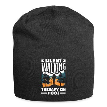 Silent Walking Therapy on Foot Hiking - Jersey-Beanie - Anthrazit - Vorne