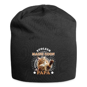 Katzenpapa MAINE COON STOLZER MAINE COON - Jersey-Beanie - Schwarz - Vorne