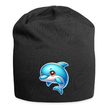 Delfin - Jersey-Beanie - Schwarz - Vorne