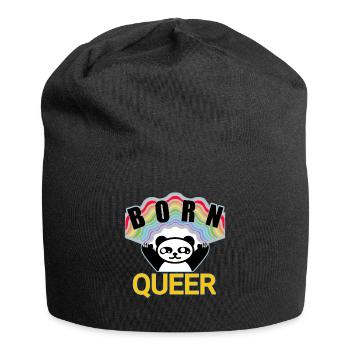 cute queer - Jersey-Beanie - Schwarz - Vorne