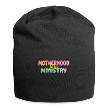 La maternité est mon ministère - Bonnet en jersey - noir - Devant
