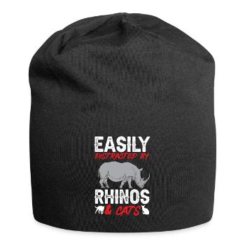 Rhino Rhino Unicorn - Jersey Beanie - black - Front