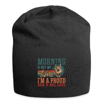 Rock N Roll Morning Is Not My Time Classic Rock - Jersey-Beanie - Schwarz - Vorne