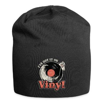 Vinyl Records I've Got It On Vinyl Retro Music - Jersey-Beanie - Schwarz - Vorne