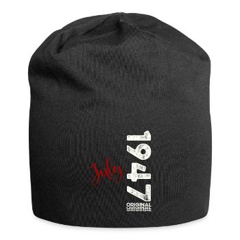 77th Birthday Original July 1947 Born 1947 - Jersey Beanie - black - Front