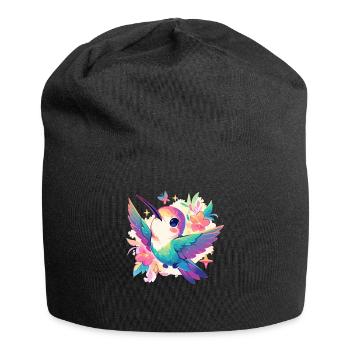 Hummingbird Kolibris Kolibri - Jersey-Beanie - Schwarz - Vorne