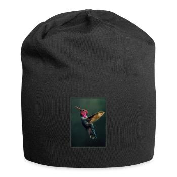 Hummingbird Kolibris Kolibri - Jersey-Beanie - Schwarz - Vorne