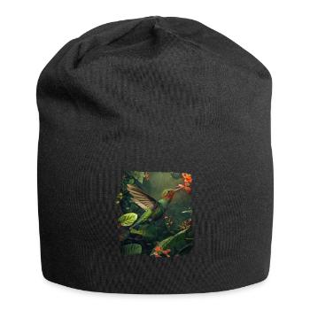 Hummingbird Kolibris Kolibri - Jersey-Beanie - Schwarz - Vorne