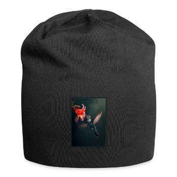 Hummingbird Kolibris Kolibri - Jersey-Beanie - Schwarz - Vorne