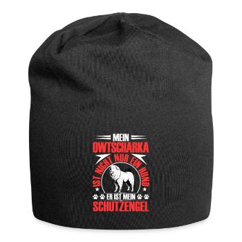 Ovcharka me protège Ovcharka caucasien - Bonnet en jersey - noir - Devant