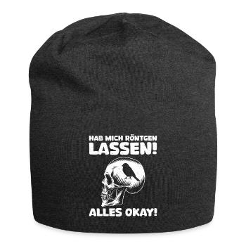Röntgen Black humor and macabre style - Jersey Beanie - charcoal grey - Front