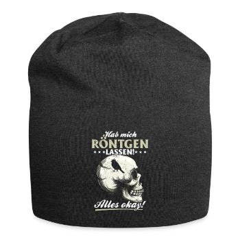 Röntgen Black humor and macabre style - Jersey Beanie - charcoal grey - Front