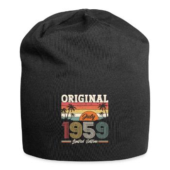65th Birthday, Born 1959 ORIGINAL 1959 - Jersey Beanie - black - Front