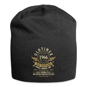 Geburtsjahr 1966 Geburtstag Oldtimer Top Zustand - Jersey-Beanie - Schwarz - Vorne