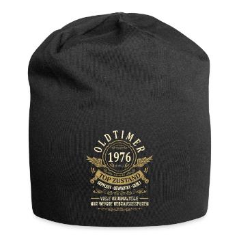 Geburtsjahr 1976 Geburtstag Oldtimer Top Zustand - Jersey-Beanie - Schwarz - Vorne