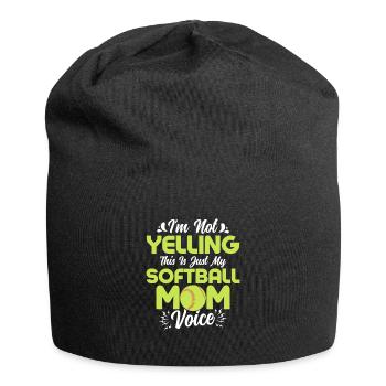 I'm Not Yelling This Is Just My Softball Mom Voice - Jersey-Beanie - Schwarz - Vorne