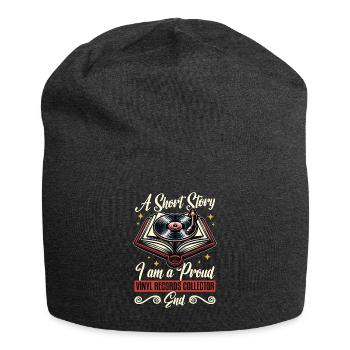 Vinyl Records A Short Story I Am Record Collector - Jersey-Beanie - Anthrazit - Vorne
