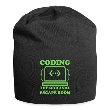 Programmeur Informaticien Cadeau de nerd informatique - Bonnet en jersey - noir - Devant