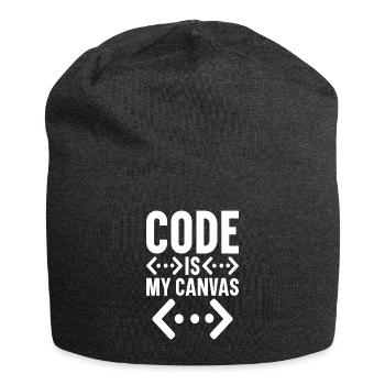 Programmeur Informaticien Cadeau de nerd informatique - Bonnet en jersey - charbon - Devant