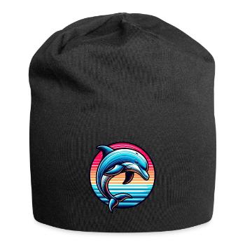 Delfin - Jersey-Beanie - Schwarz - Vorne