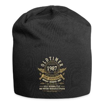 Geburtsjahr 1987 Geburtstag Oldtimer Top Zustand - Jersey-Beanie - Schwarz - Vorne