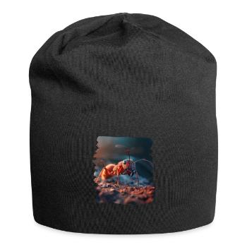 Ant Ameisen Ameise - Jersey-Beanie - Schwarz - Vorne