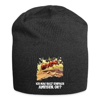 Ant Ameisen Ameise - Jersey-Beanie - Anthrazit - Vorne