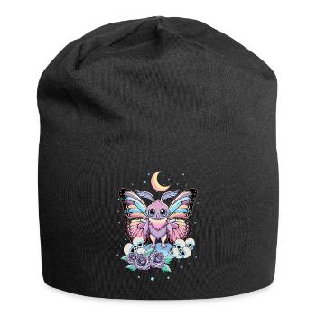 Mothman Moth Man Kawaii Occulte Satanique Pastel - Bonnet en jersey - noir - Devant