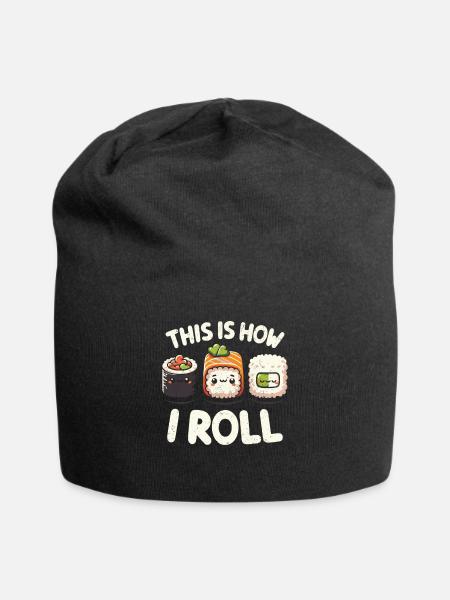 Sushi - Jersey-Beanie - Schwarz