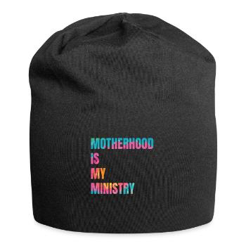La maternité est mon ministère - Bonnet en jersey - noir - Devant