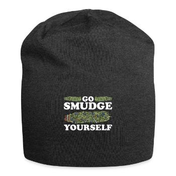 Smudging Smudge Spirituelle Heilung Räucherwerk - Jersey-Beanie - Anthrazit - Vorne
