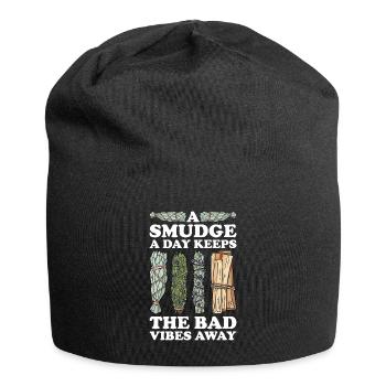 Smudging Smudge Spiritual Healing Incense - Jersey Beanie - black - Front