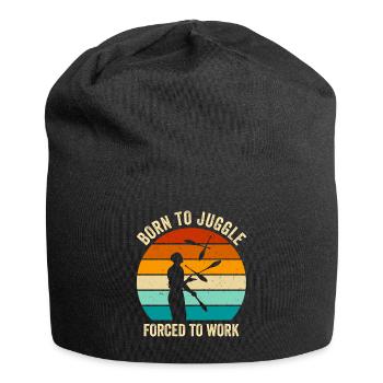 Witziger Jonglieren Spruch - Jersey-Beanie - Schwarz - Vorne