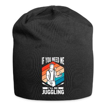 Witziger Jonglieren Spruch - Jersey-Beanie - Schwarz - Vorne