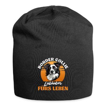 BORDER COLLIE LIEBHABER FÜRS LEBEN Lustiges - Jersey-Beanie - Schwarz - Vorne