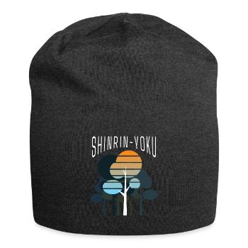 Waldbaden Shinrin Yoku Natur - Jersey-Beanie - Anthrazit - Vorne